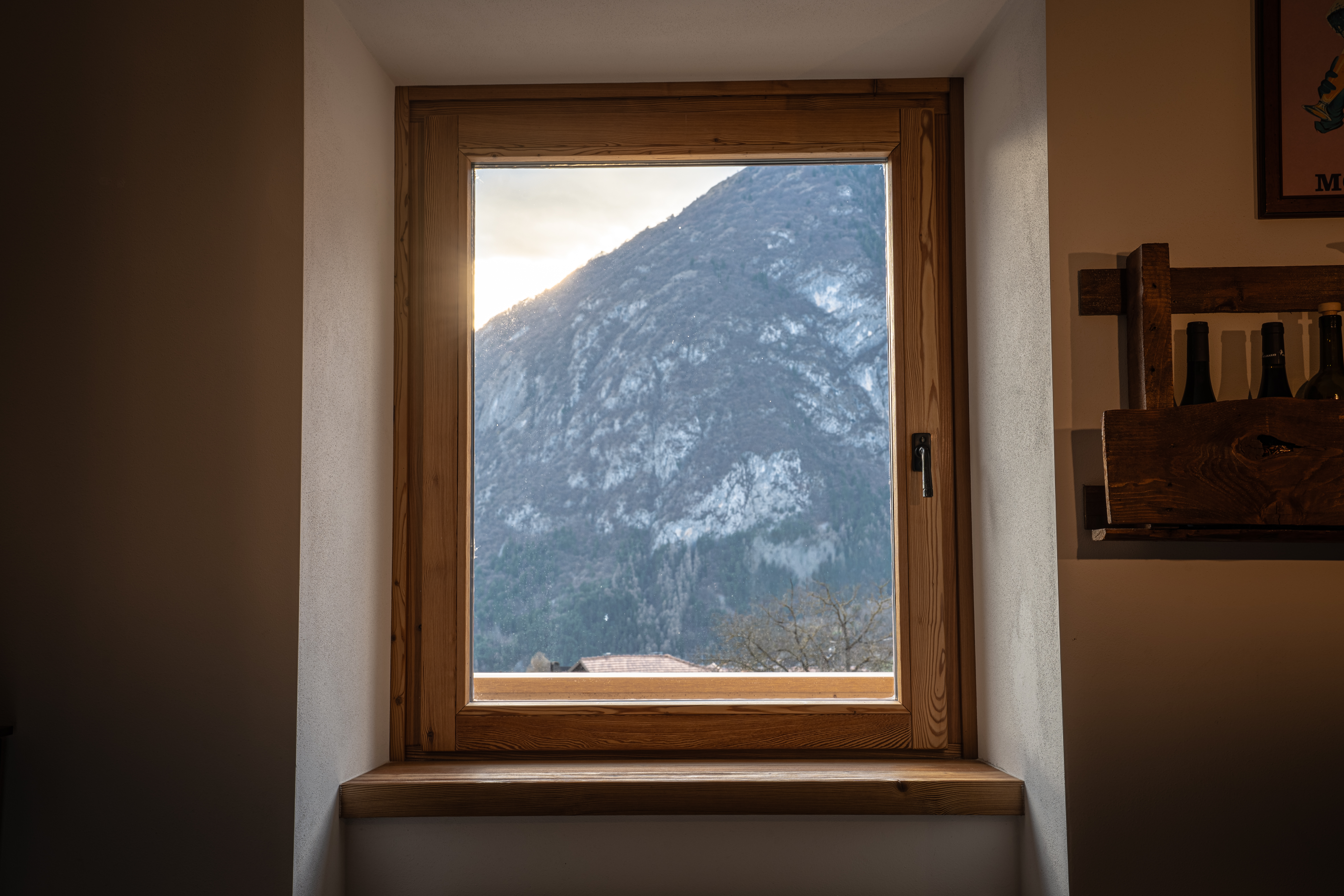 Serramento in legno naturale
